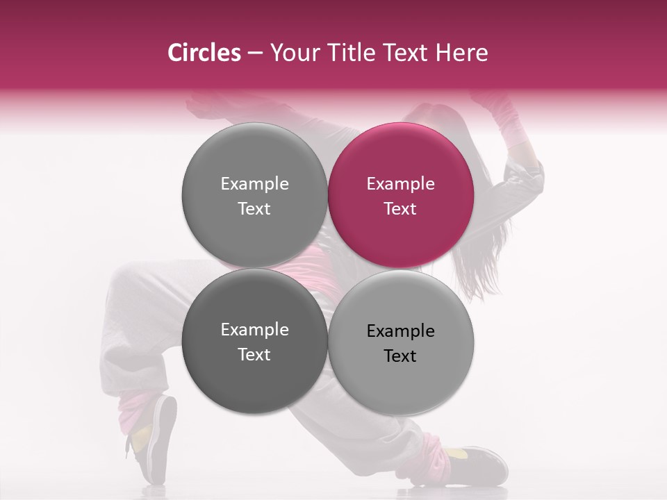 Aerobics Art Posing PowerPoint Template