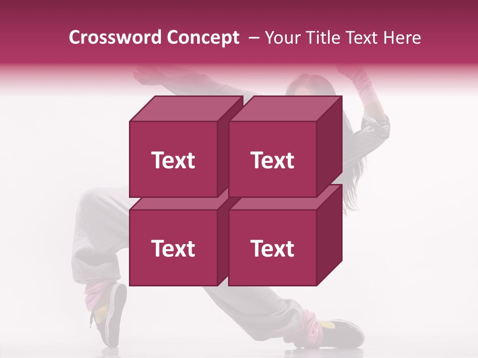 Aerobics Art Posing PowerPoint Template