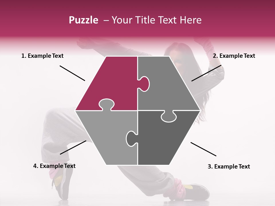 Aerobics Art Posing PowerPoint Template