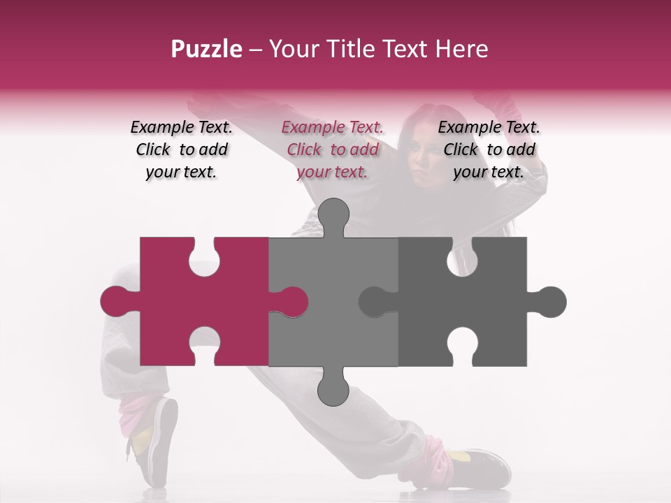 Aerobics Art Posing PowerPoint Template