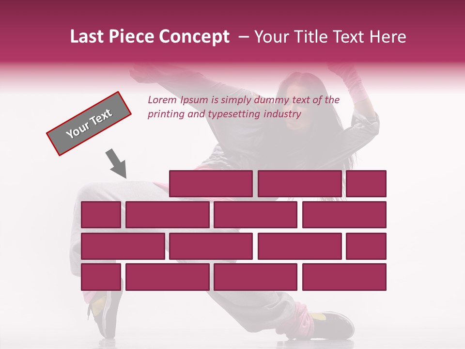 Aerobics Art Posing PowerPoint Template