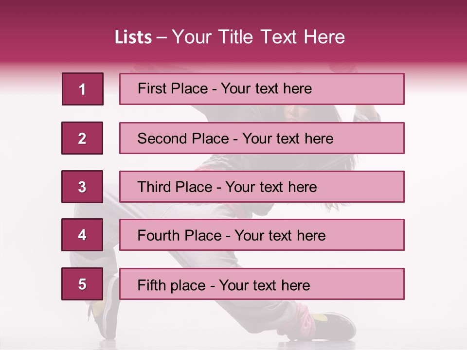 Aerobics Art Posing PowerPoint Template