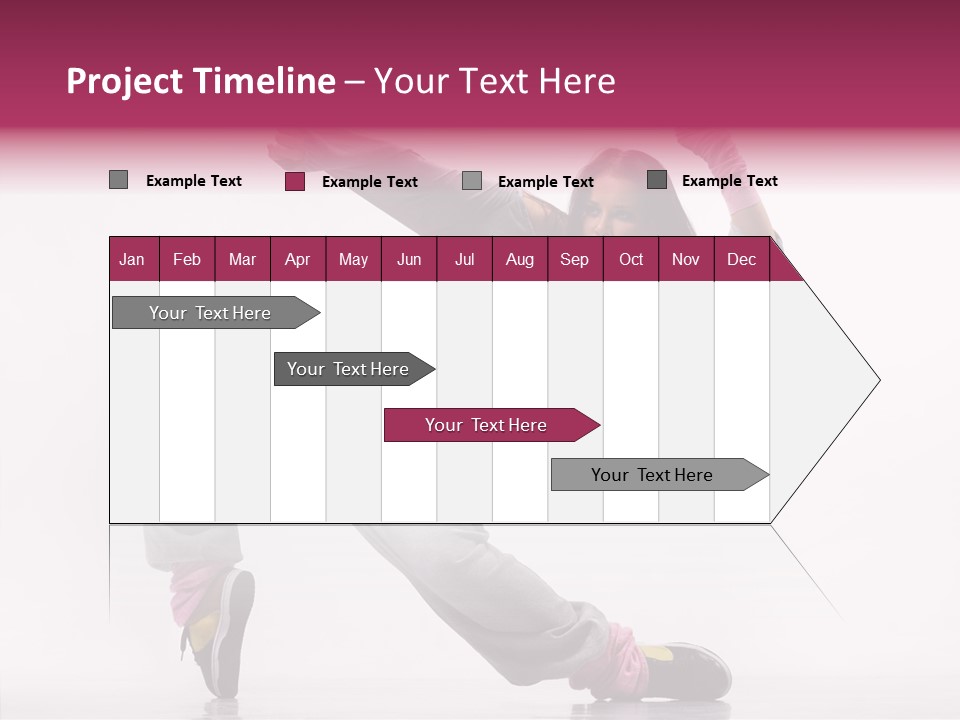 Aerobics Art Posing PowerPoint Template
