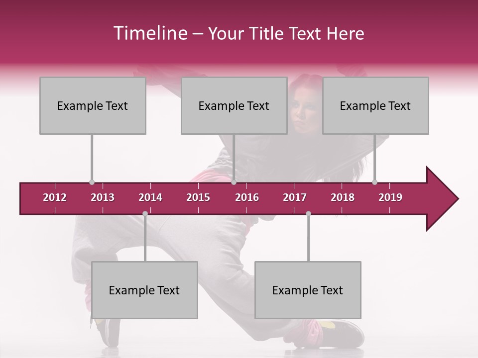 Aerobics Art Posing PowerPoint Template