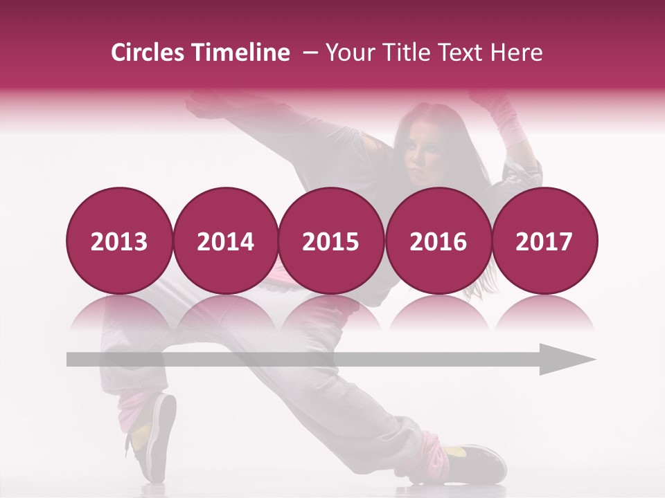 Aerobics Art Posing PowerPoint Template