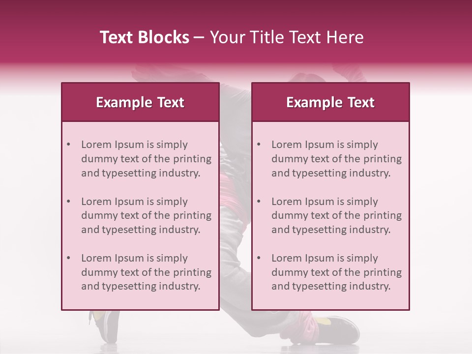 Aerobics Art Posing PowerPoint Template