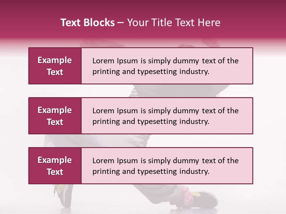 Aerobics Art Posing PowerPoint Template