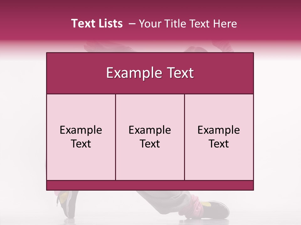 Aerobics Art Posing PowerPoint Template