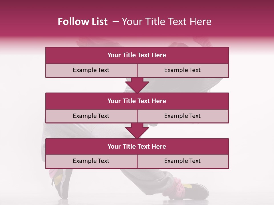 Aerobics Art Posing PowerPoint Template