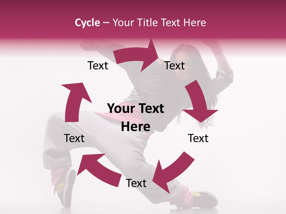 Aerobics Art Posing PowerPoint Template