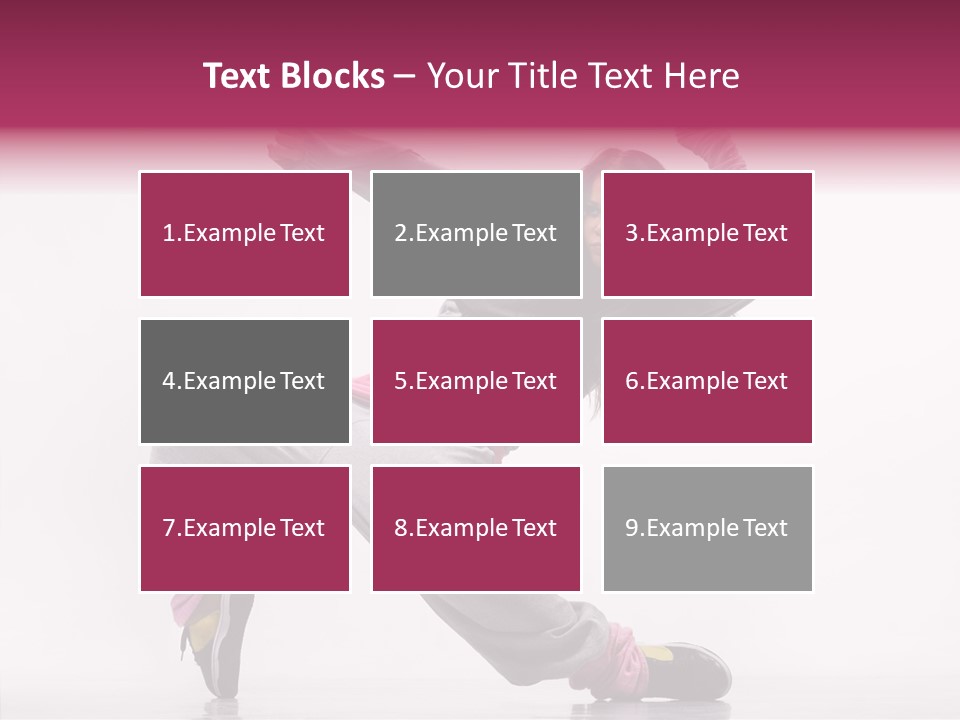 Aerobics Art Posing PowerPoint Template