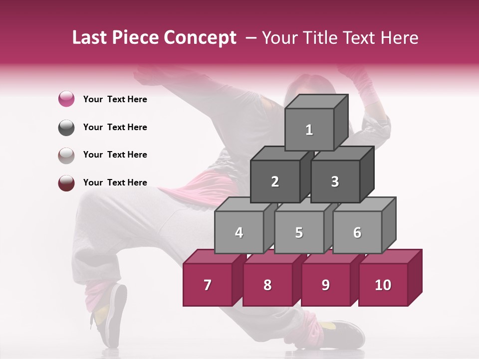 Aerobics Art Posing PowerPoint Template