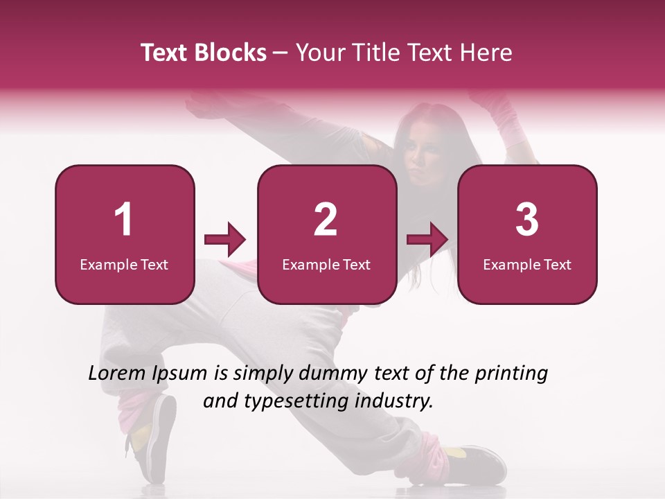 Aerobics Art Posing PowerPoint Template