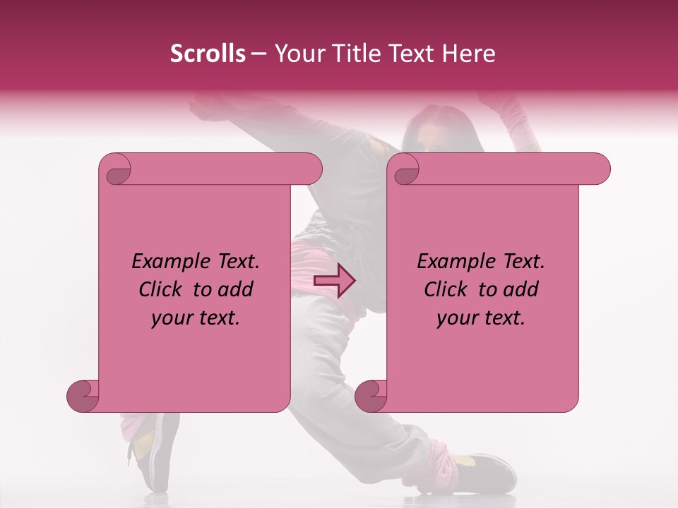 Aerobics Art Posing PowerPoint Template