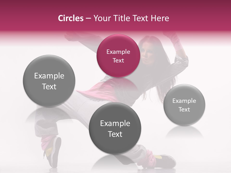 Aerobics Art Posing PowerPoint Template