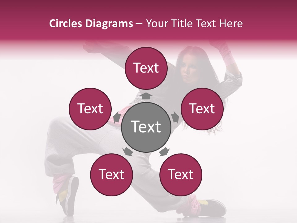 Aerobics Art Posing PowerPoint Template