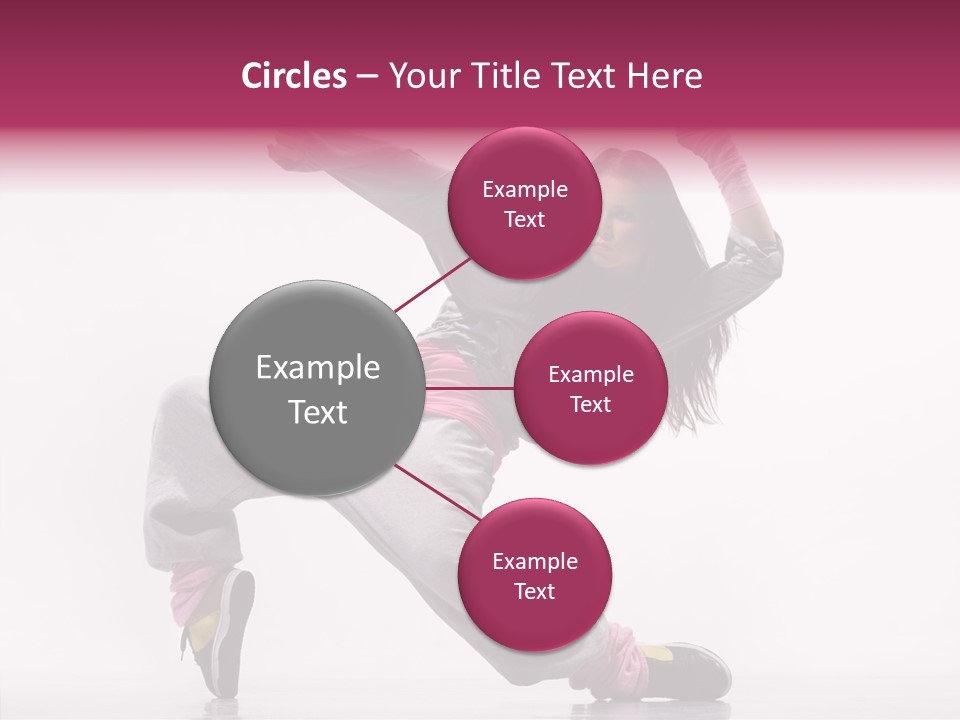 Aerobics Art Posing PowerPoint Template