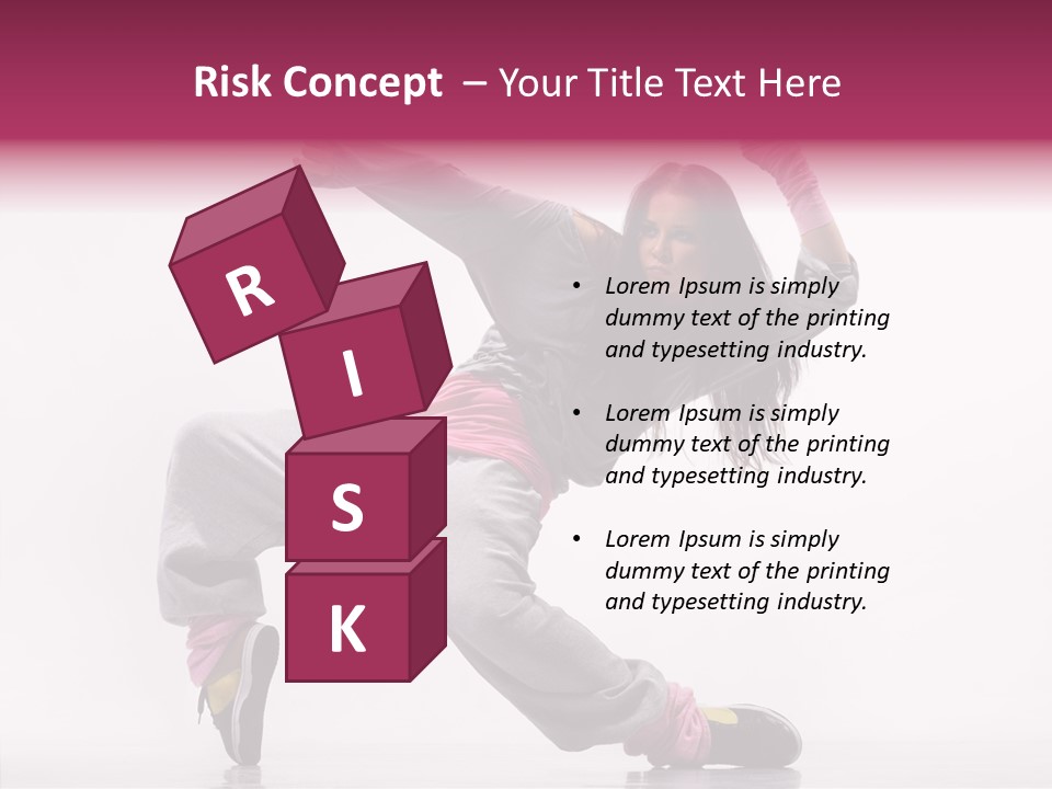 Aerobics Art Posing PowerPoint Template