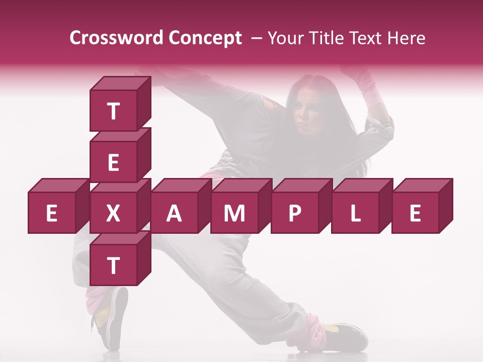 Aerobics Art Posing PowerPoint Template