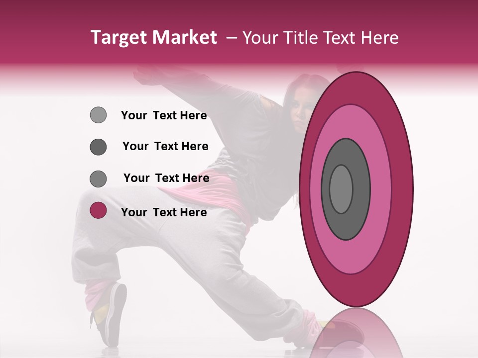 Aerobics Art Posing PowerPoint Template