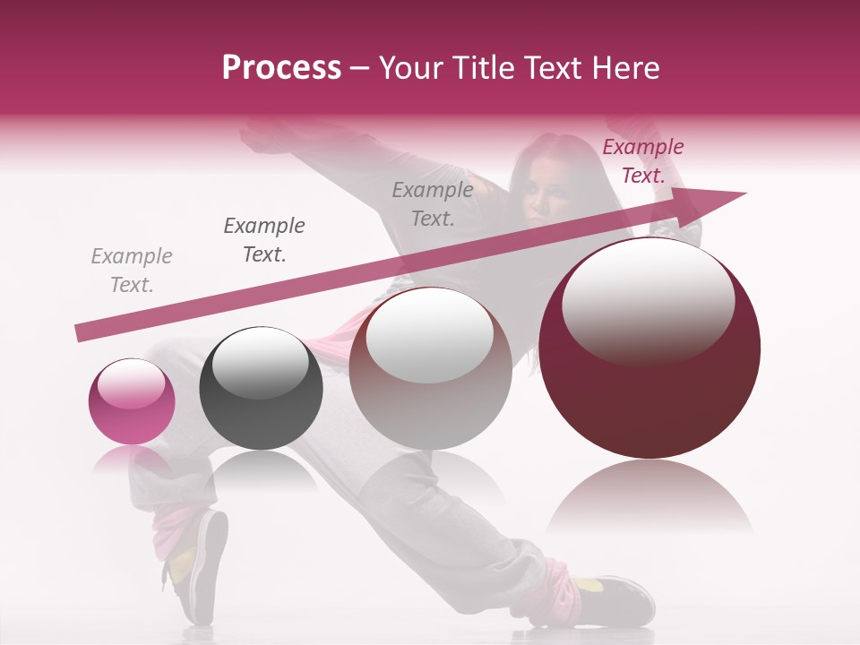 Aerobics Art Posing PowerPoint Template