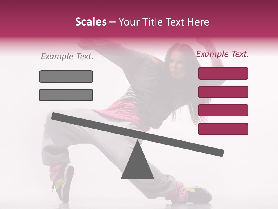 Aerobics Art Posing PowerPoint Template