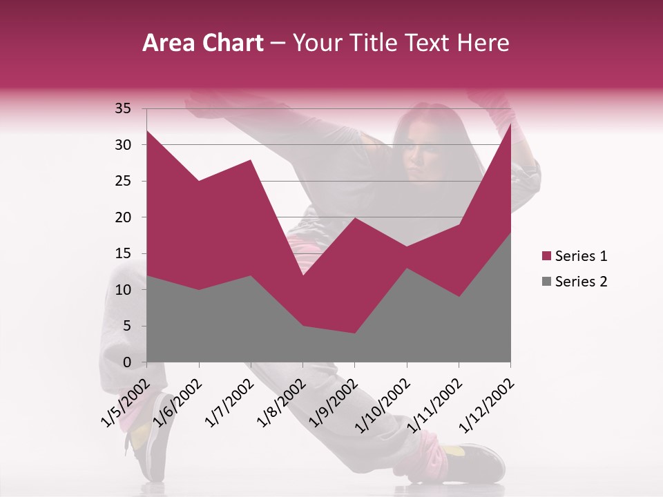 Aerobics Art Posing PowerPoint Template