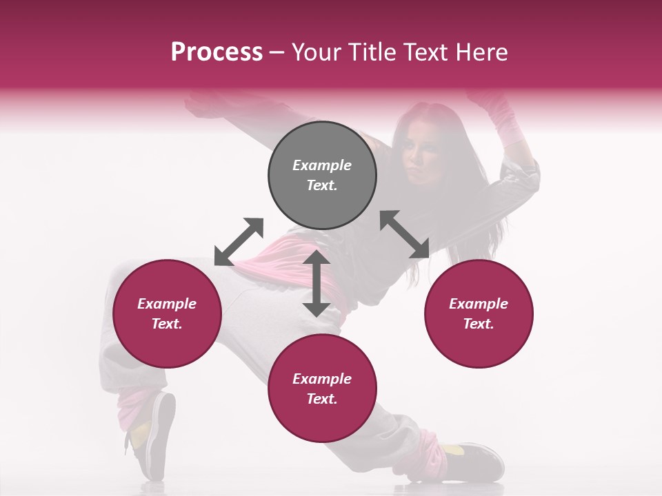 Aerobics Art Posing PowerPoint Template
