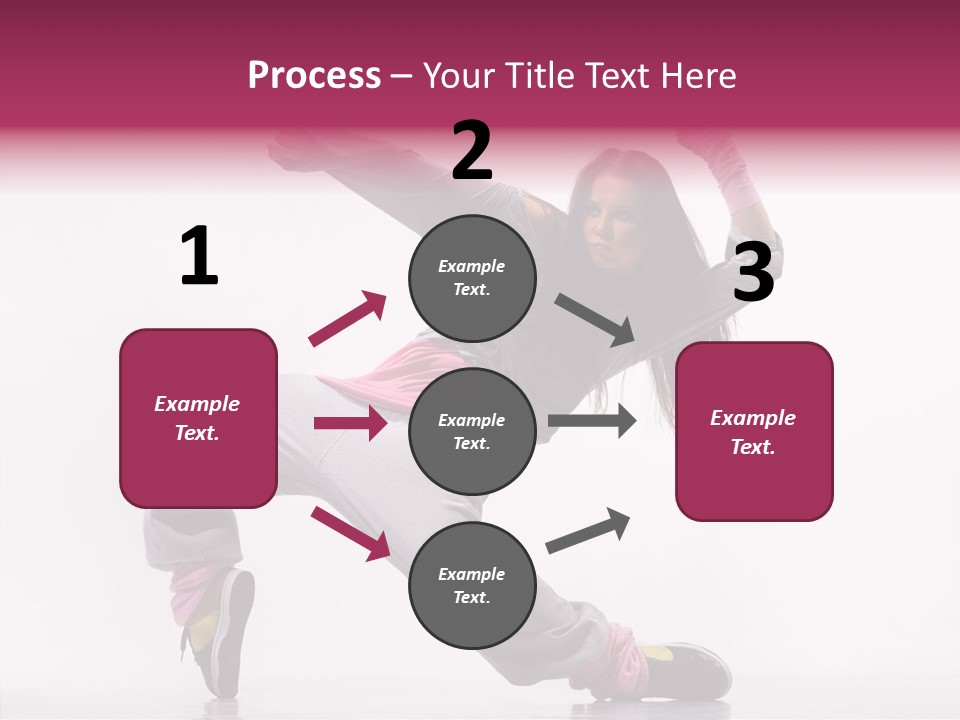 Aerobics Art Posing PowerPoint Template