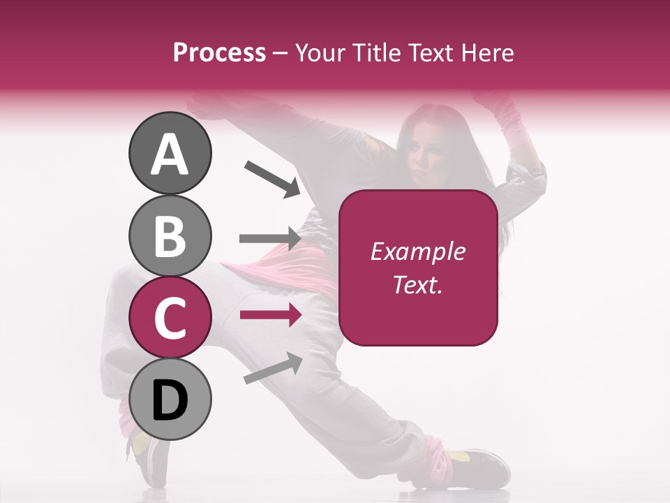 Aerobics Art Posing PowerPoint Template