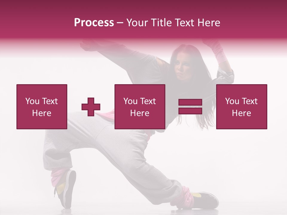 Aerobics Art Posing PowerPoint Template