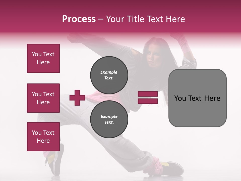 Aerobics Art Posing PowerPoint Template