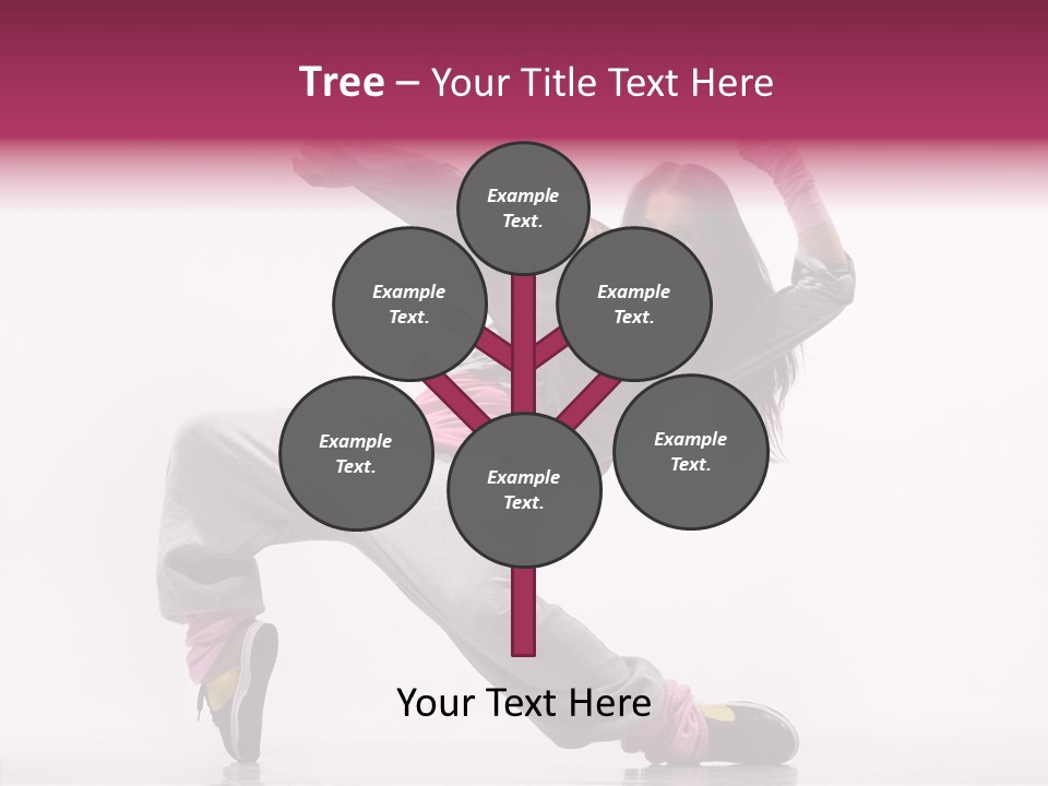 Aerobics Art Posing PowerPoint Template