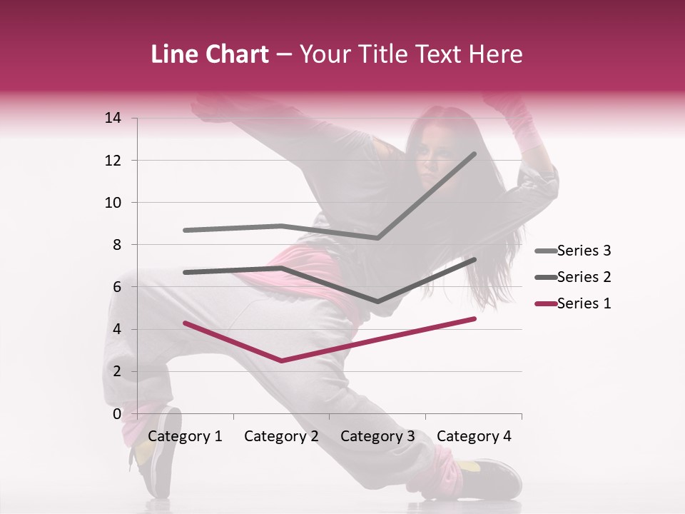 Aerobics Art Posing PowerPoint Template