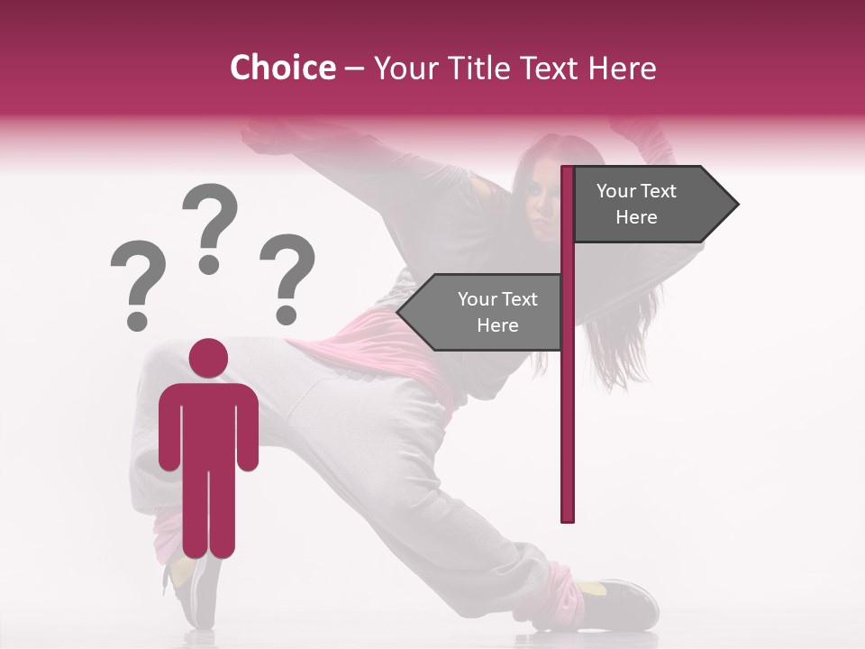 Aerobics Art Posing PowerPoint Template