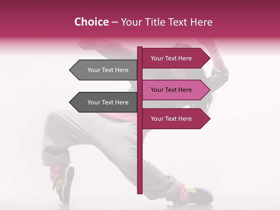 Aerobics Art Posing PowerPoint Template