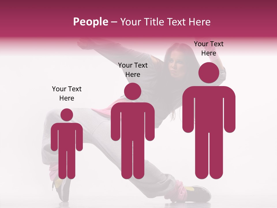 Aerobics Art Posing PowerPoint Template