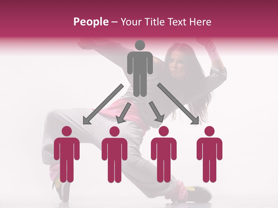 Aerobics Art Posing PowerPoint Template