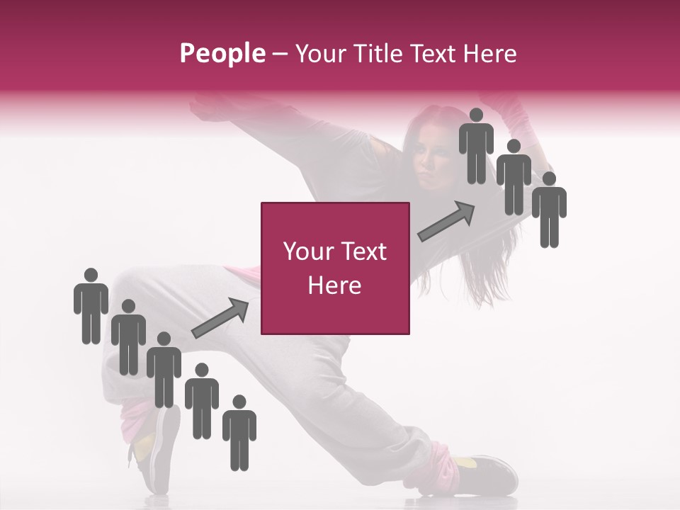 Aerobics Art Posing PowerPoint Template