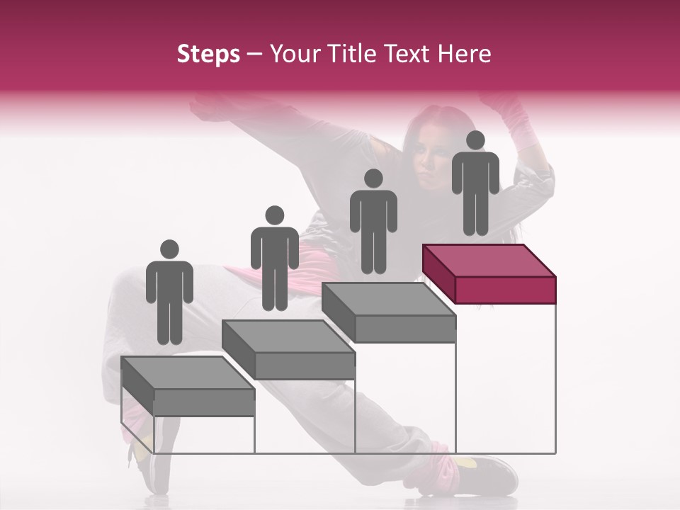 Aerobics Art Posing PowerPoint Template