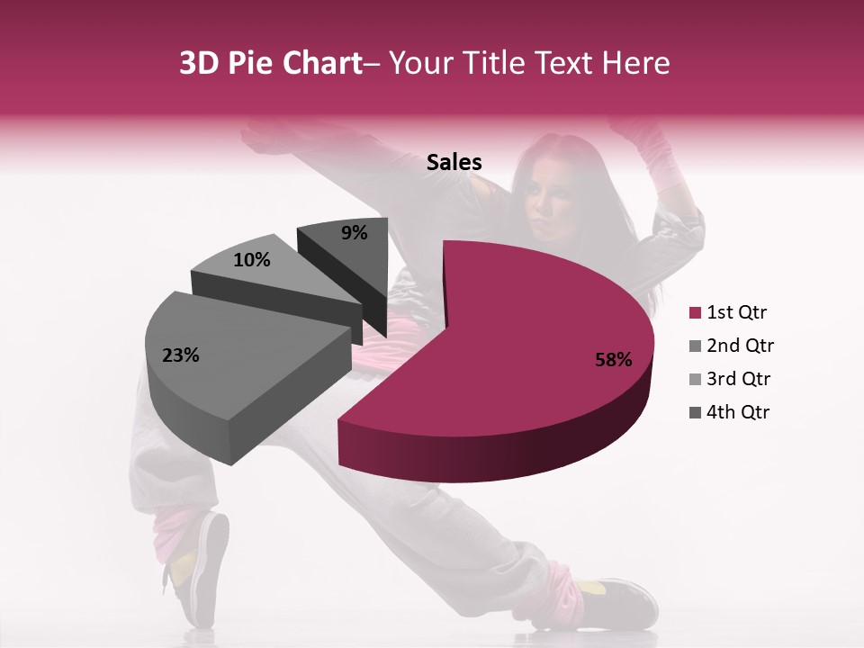 Aerobics Art Posing PowerPoint Template