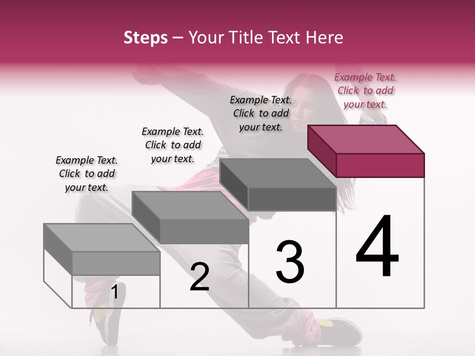 Aerobics Art Posing PowerPoint Template