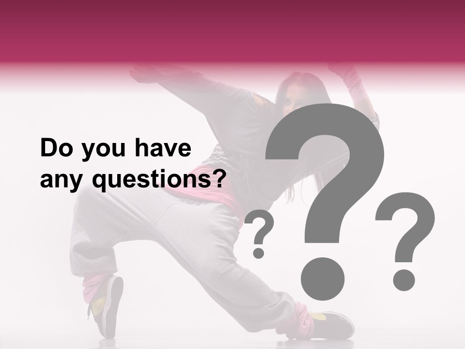 Aerobics Art Posing PowerPoint Template