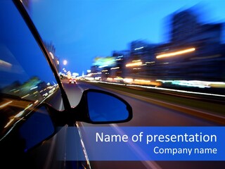 View Transit Motion PowerPoint Template