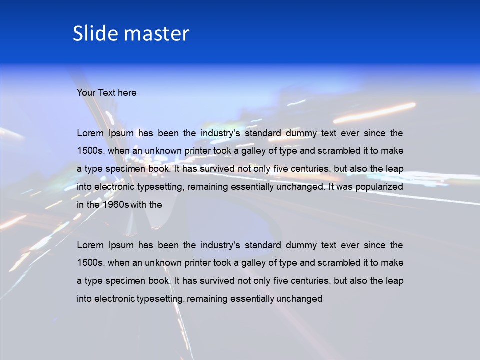 View Transit Motion PowerPoint Template