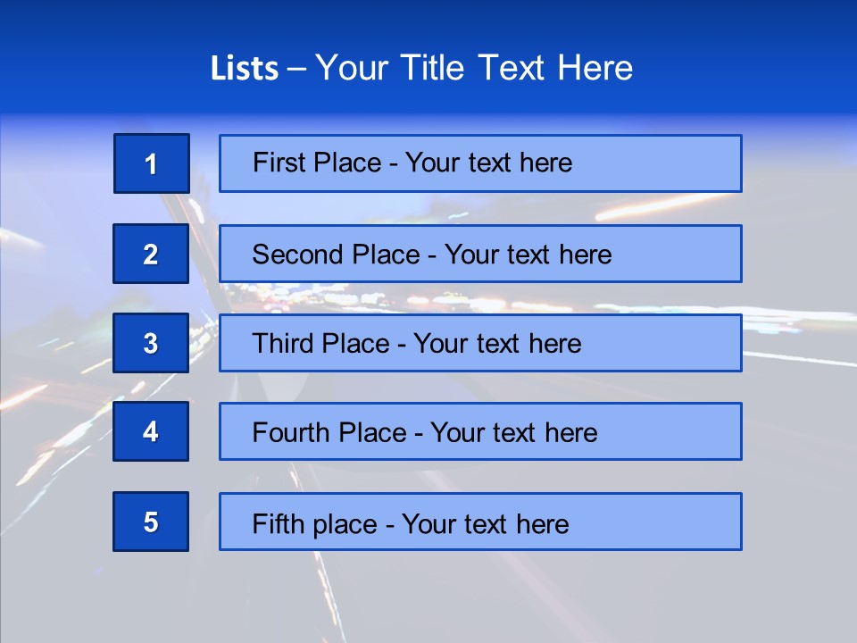 View Transit Motion PowerPoint Template