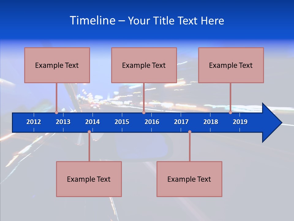 View Transit Motion PowerPoint Template