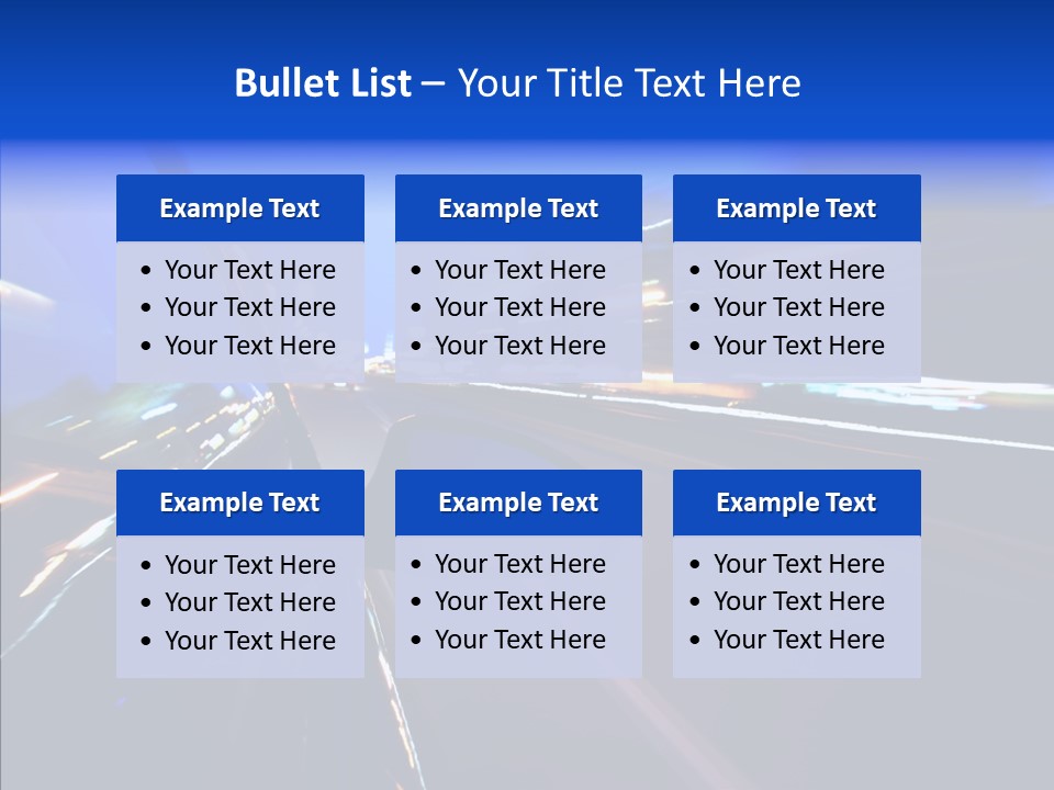 View Transit Motion PowerPoint Template