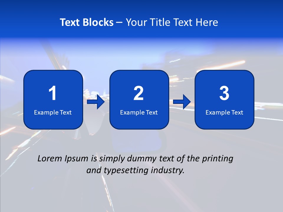 View Transit Motion PowerPoint Template