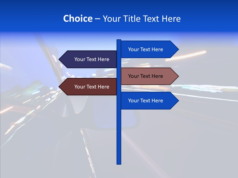 View Transit Motion PowerPoint Template